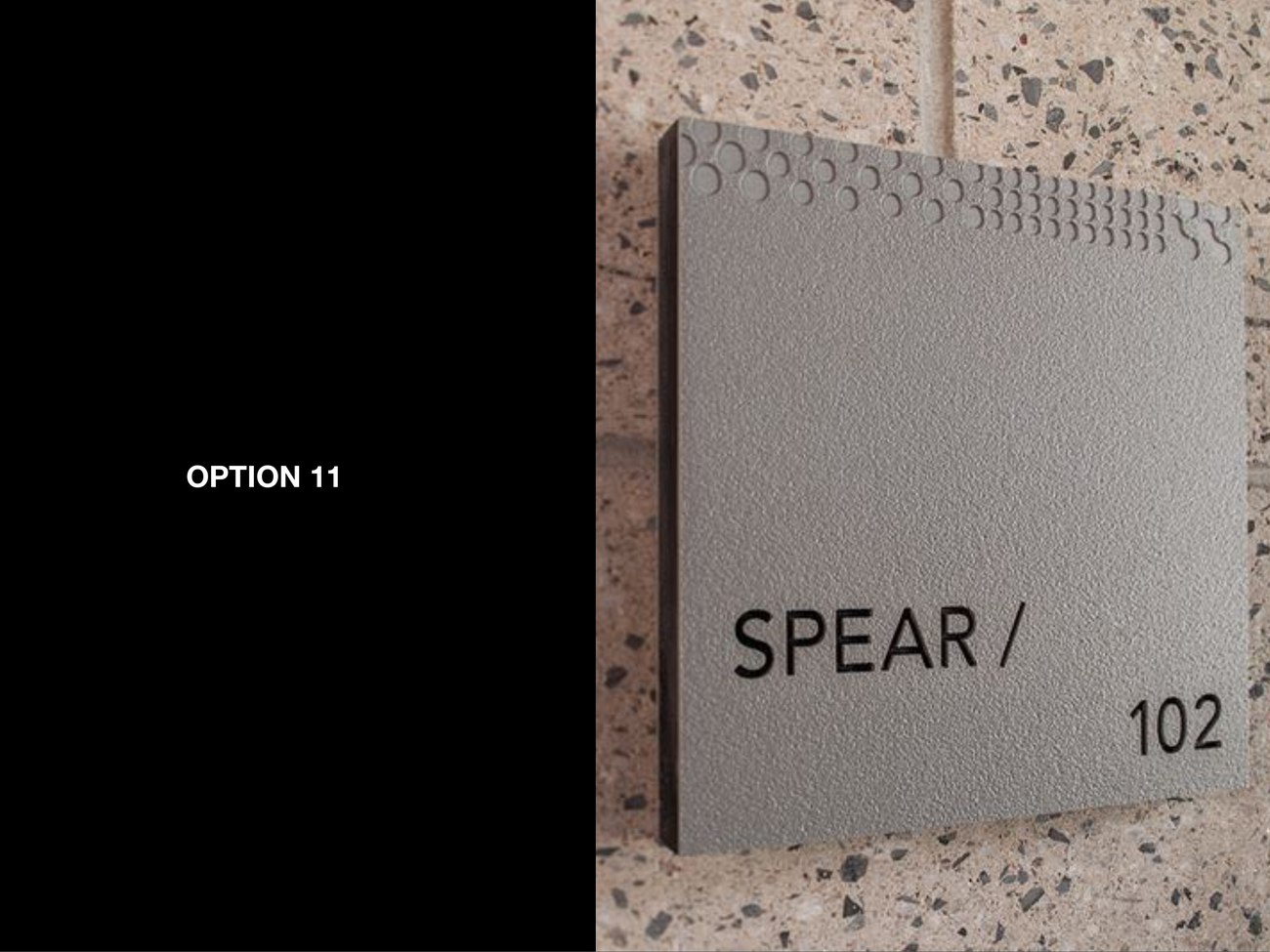 Embossed-stone plate