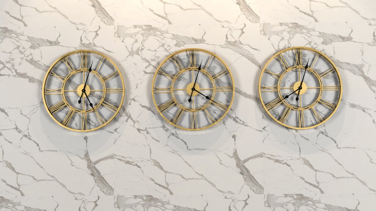 Sunburst clocks