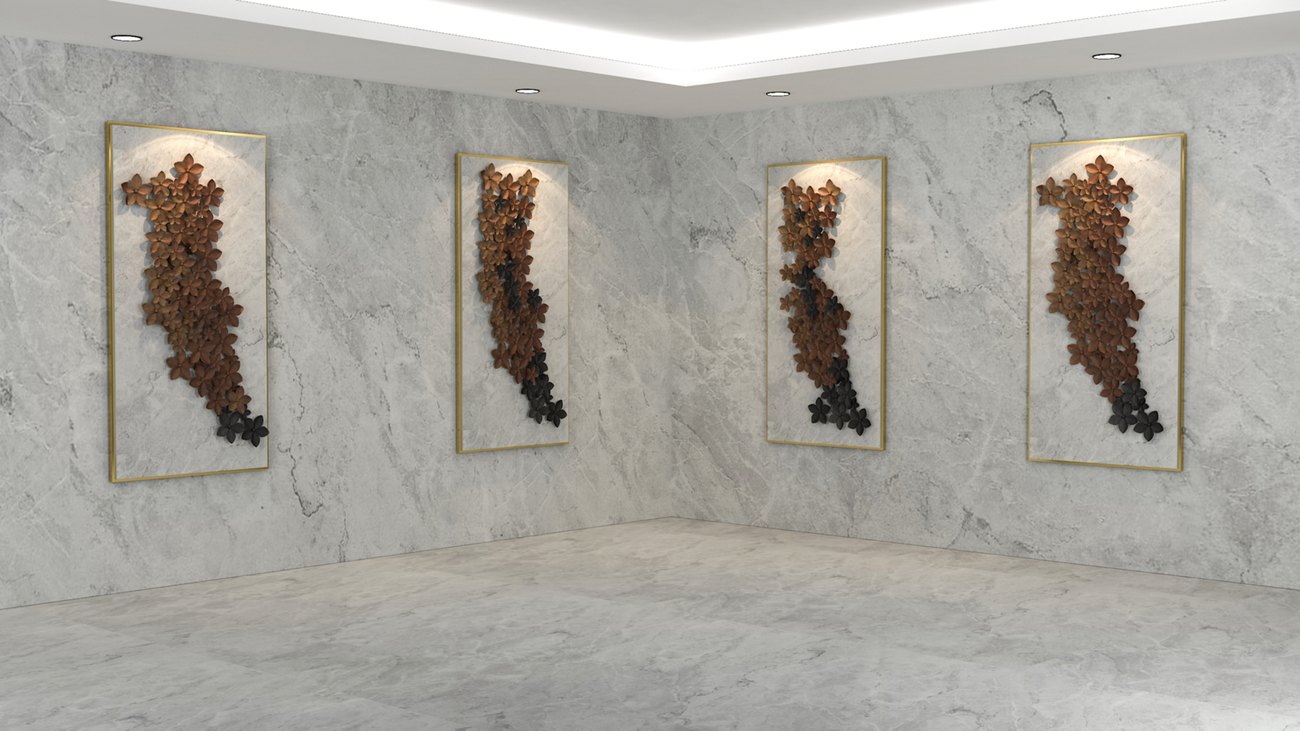 Gilded-orb framed art