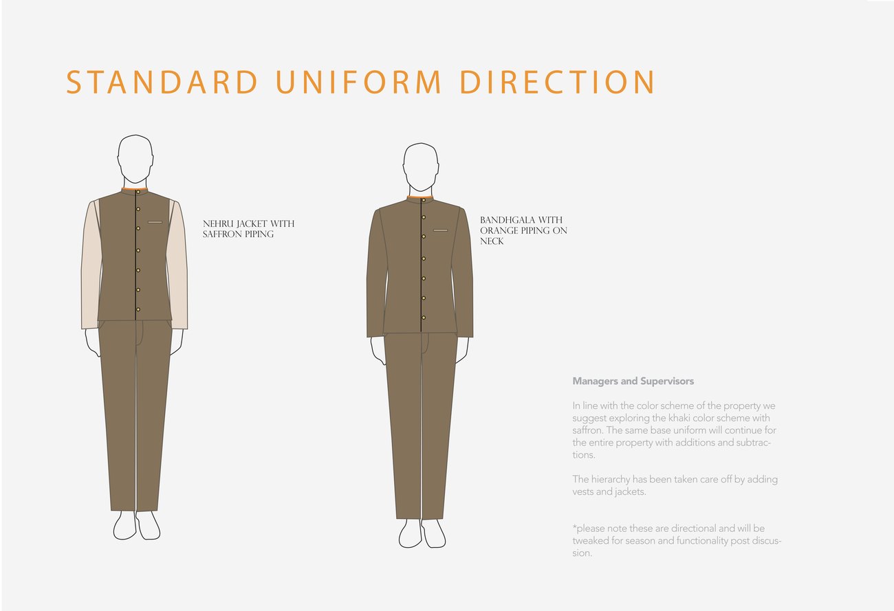 Staff uniform direction