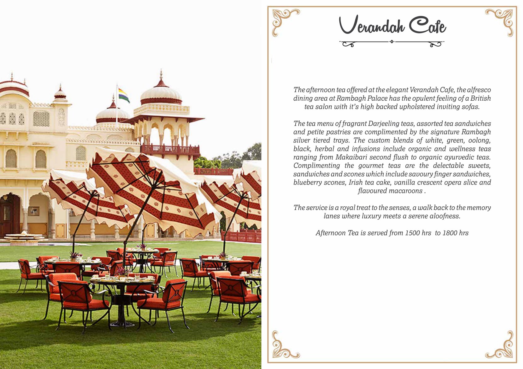 Rambagh afternoon tea