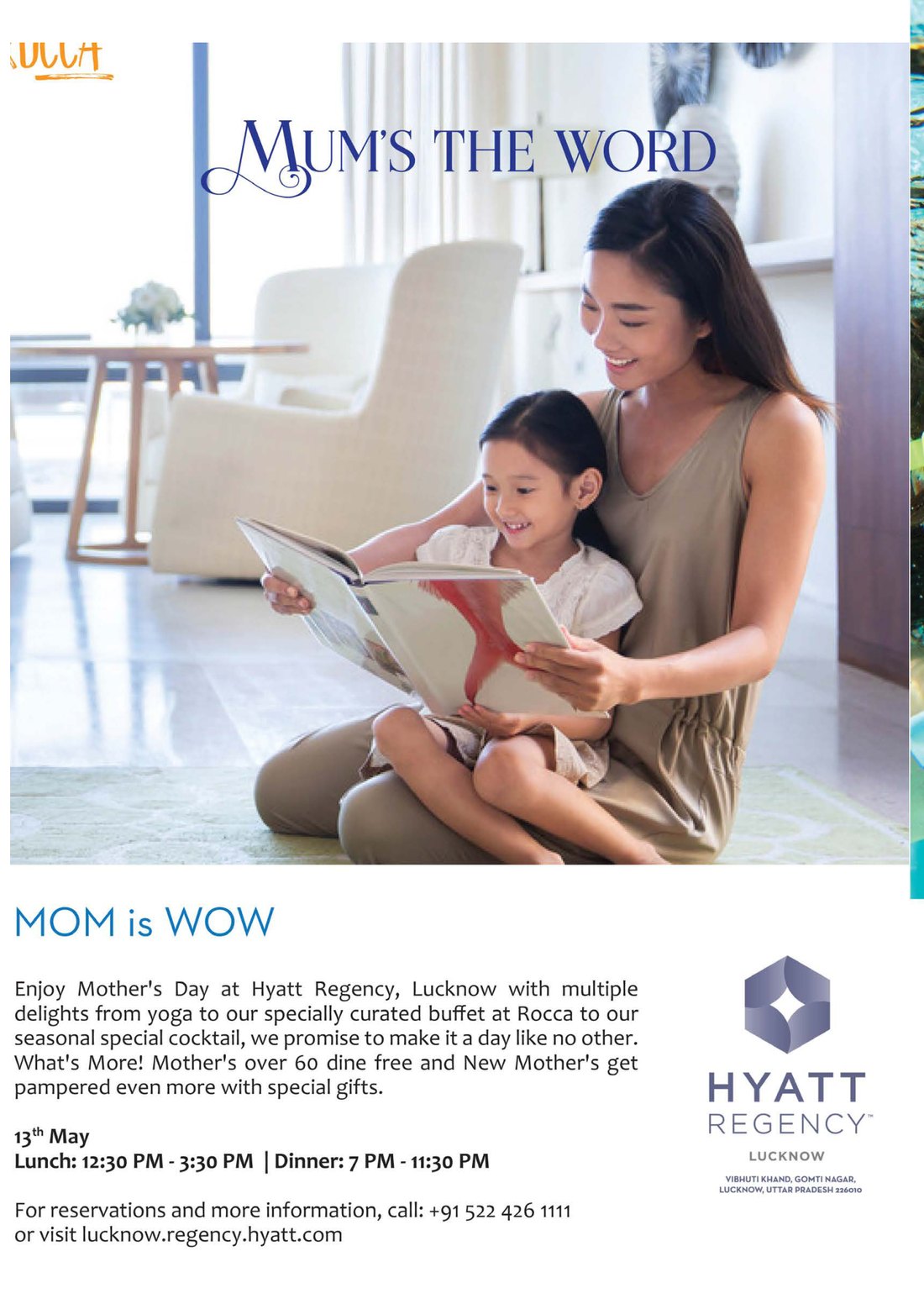 'Mum's the Word' — a Mother's Day lunch