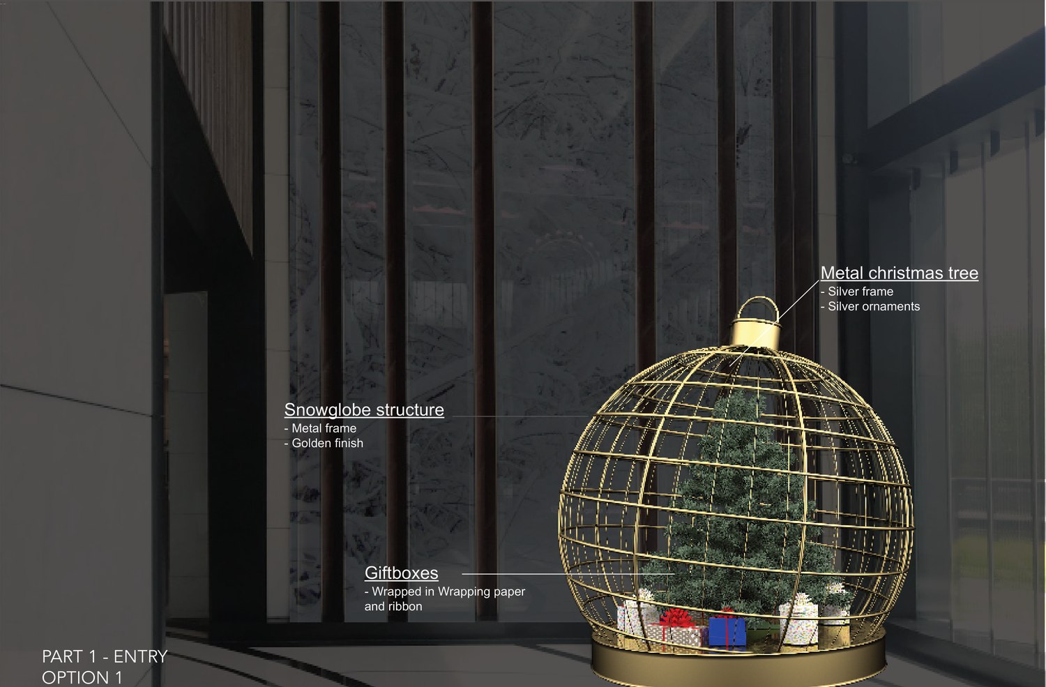 The giant suspended bauble