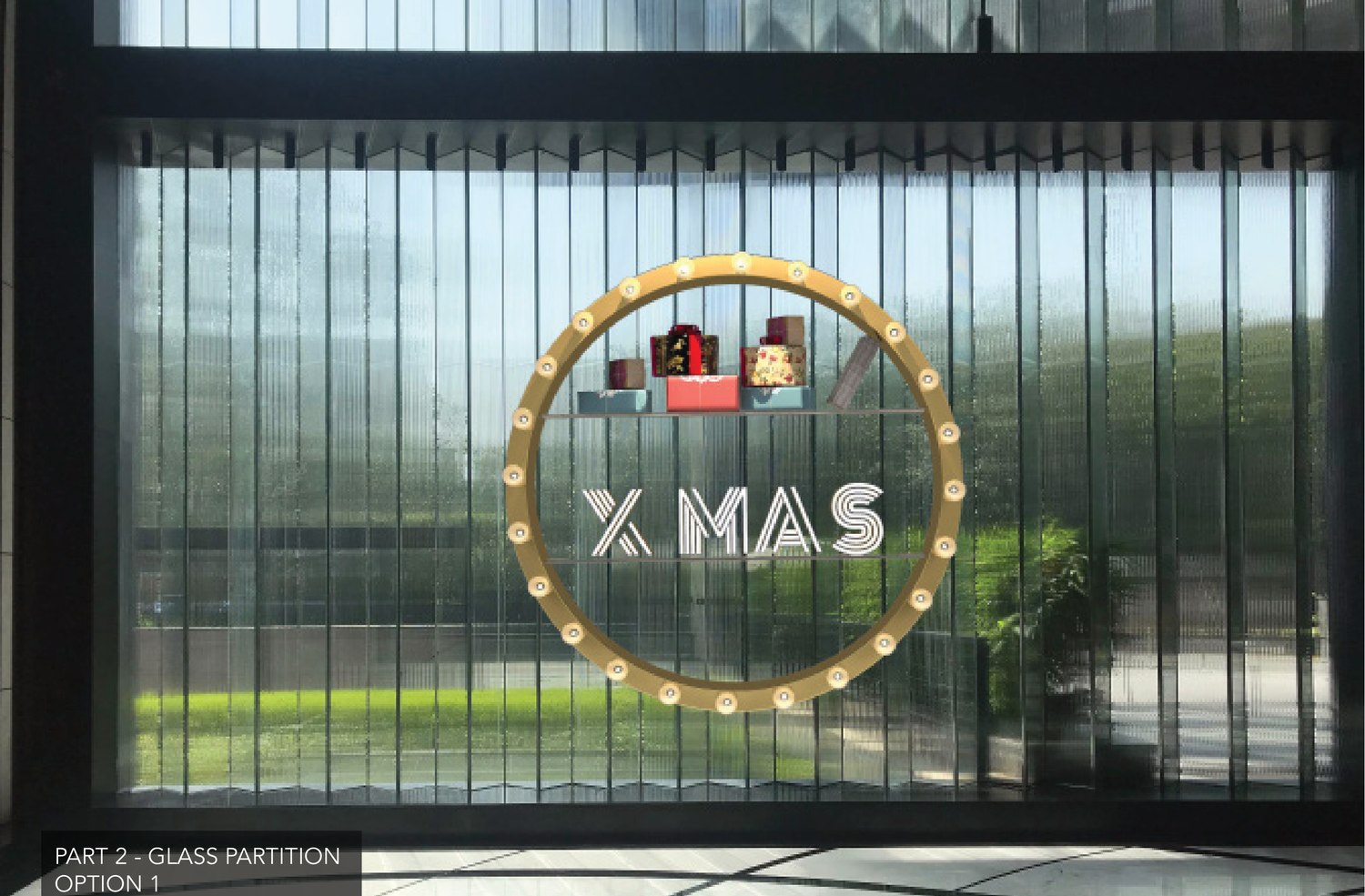 The gold X-MAS ring