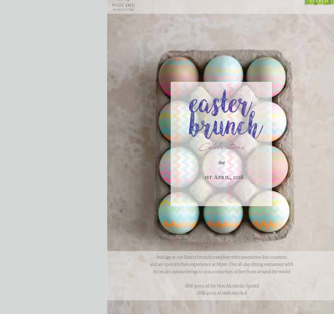 'Easter Brunch' egg-carton poster