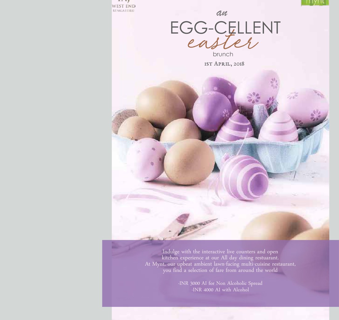 'Egg-cellent Easter' poster in soft purple