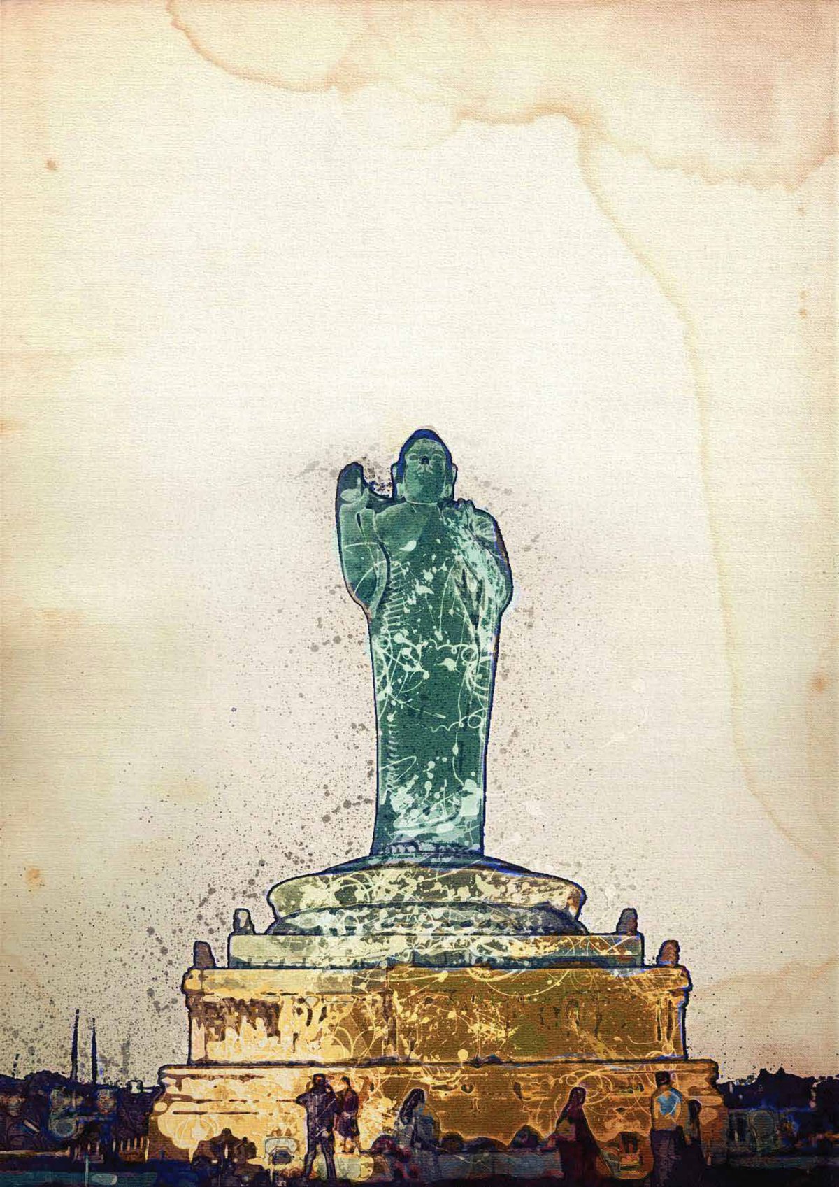 The Buddha at Hussain Sagar