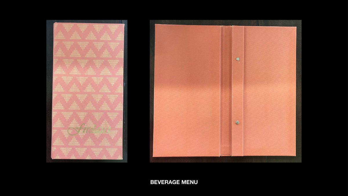 The beverage menu