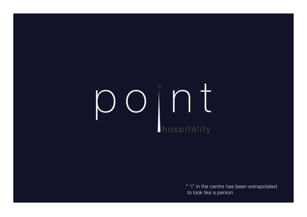 The 'on point' wordmark detail