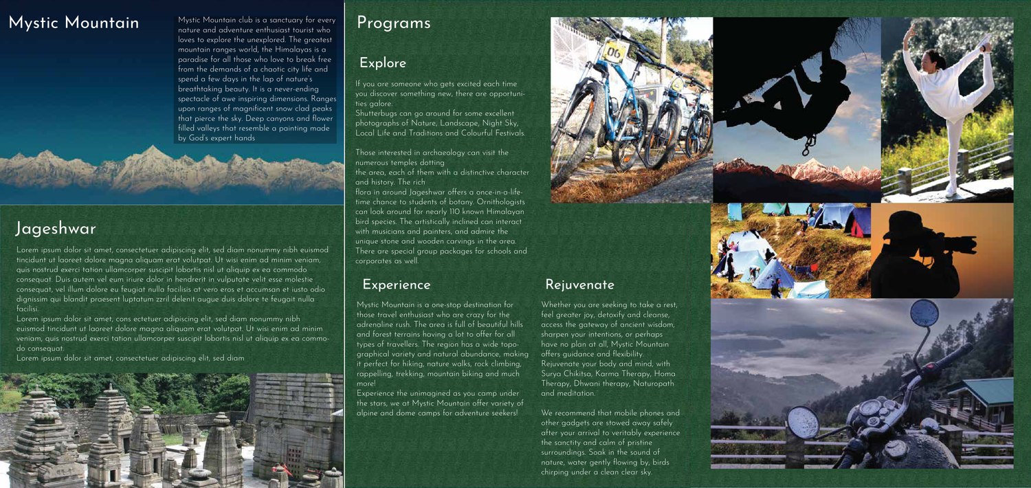 Brochure inner spread