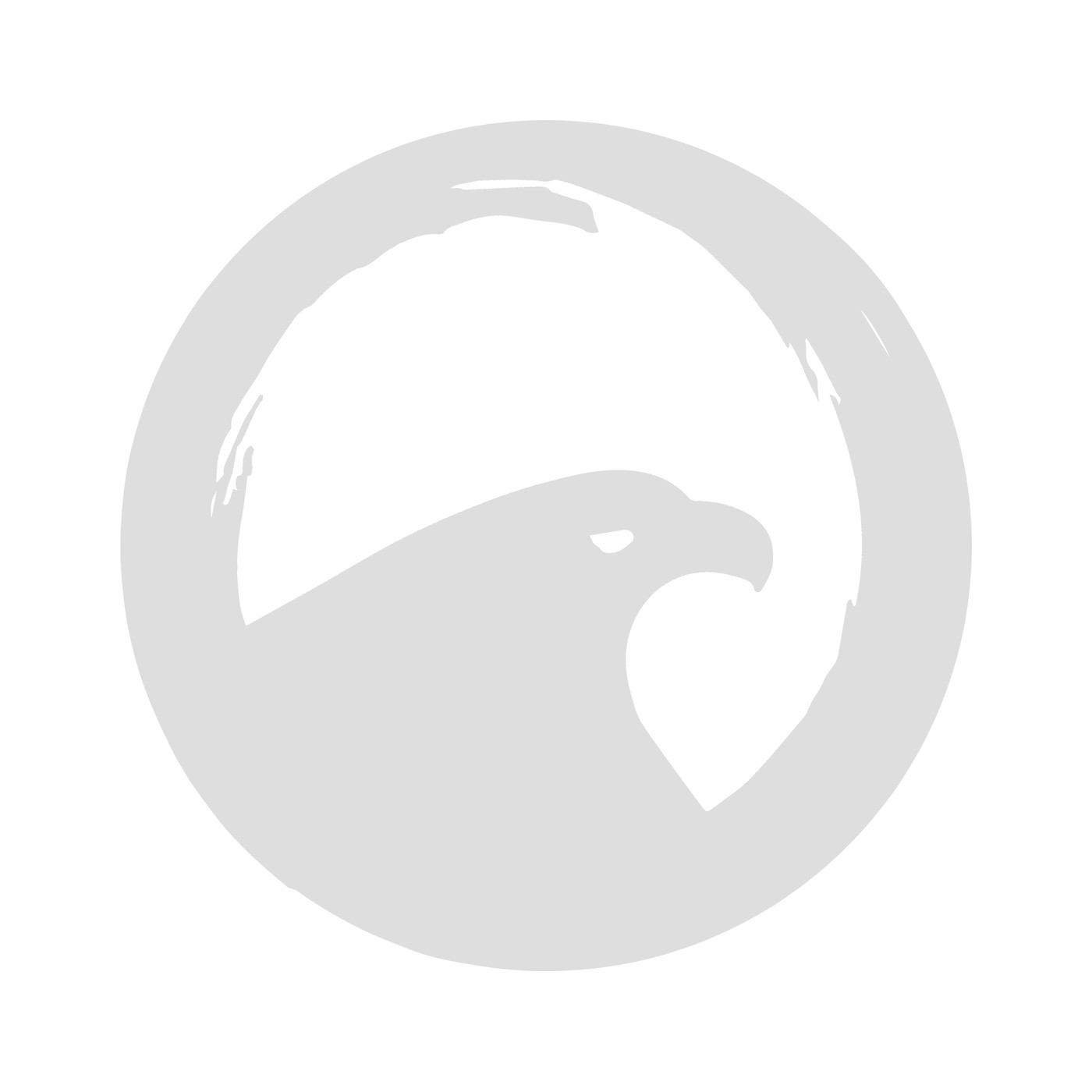 The tonal watermark — the mark in a single pale grey