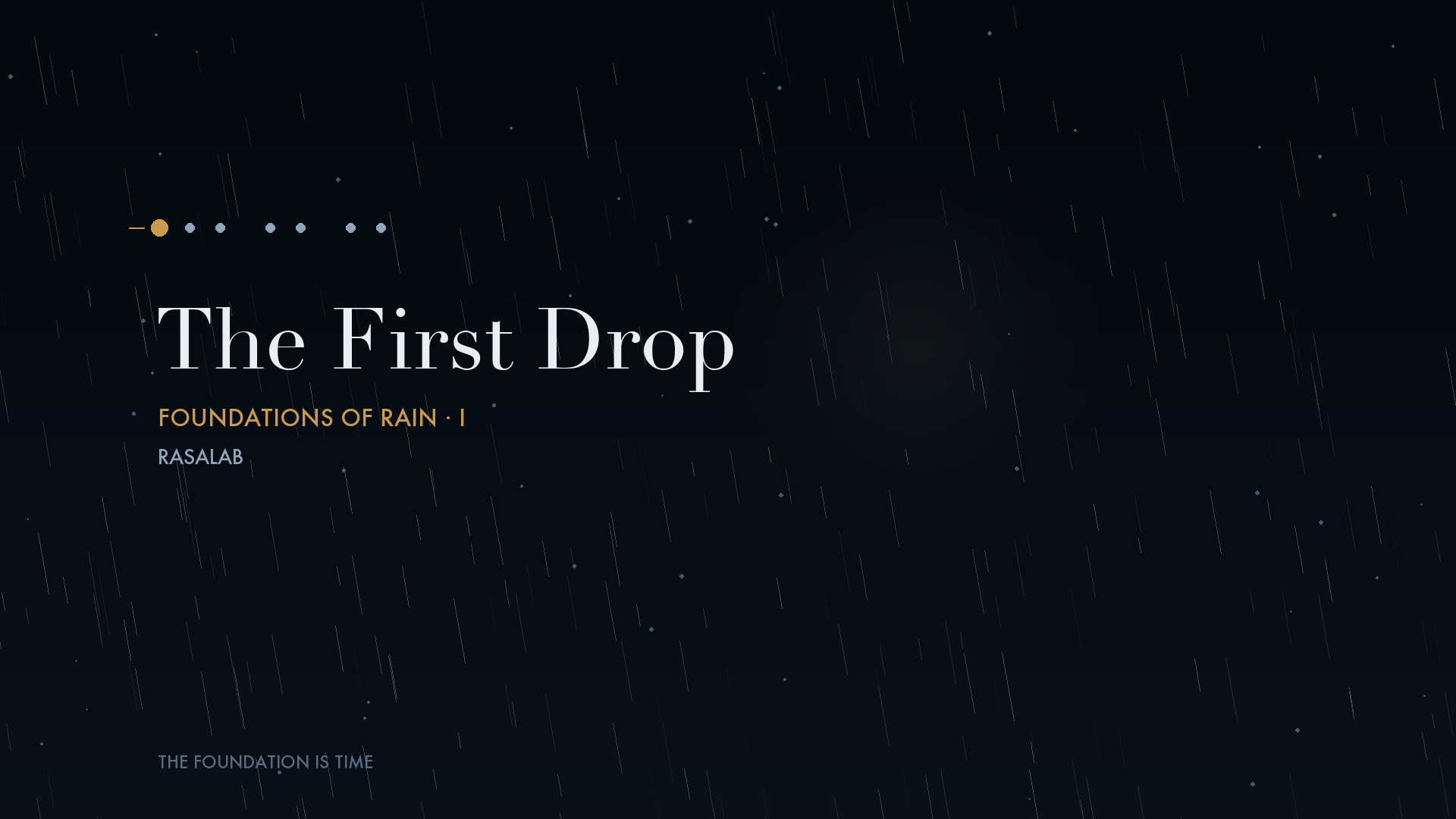 The First Drop — cover art